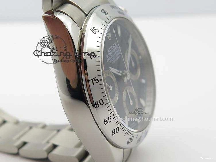 JF Sec@9 Bracelet Edition On Daytona A7750 Dial SS 116520 Black 0314